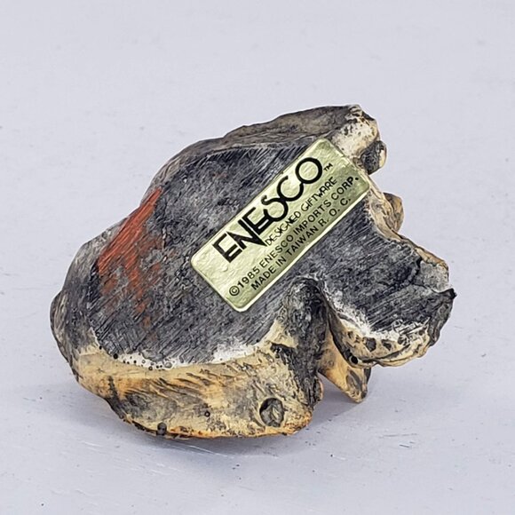 Vintage 1985 Enesco Sparrow Bird Snuggling Pair Miniature Figurine Cottage Core - Picture 6 of 8